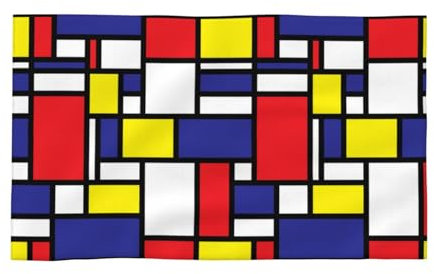 ButxeT Handtuch, Handtuch, Gesichtswaschlappen, weiche Badehandtücher für Hotel-Fitnessstudio, 40 x 70 cm,Mondrian-Musterdruck