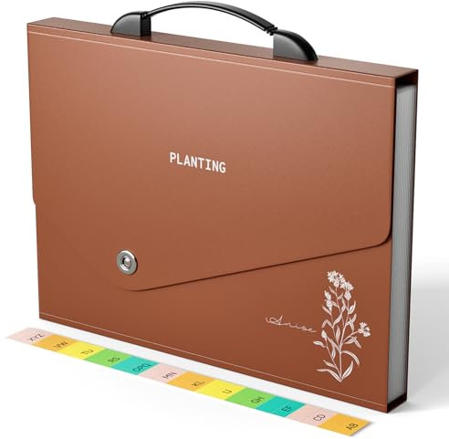 ThinkTex Dokumentenmappe A4, 13 Fächern Sortiermappe Fächermappe Datei Organizer mit Griff, Ordner a4, Akkordeon Ordner Tragbar Sortiermappe für Zuhause oder Büro Dokumente