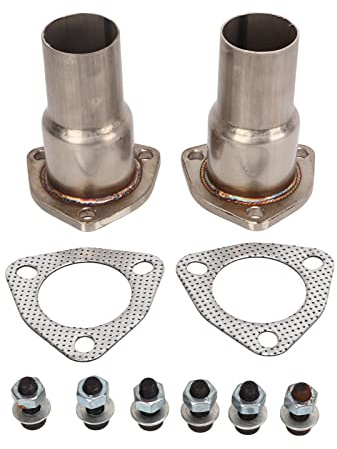 Réducteur D'échappement à 3 Boulons, Collecteur De Collecteur D'échappement, Adaptateur De Tuyau D'échappement, Kit De Réducteur Bride Accessoires Systèmes D'échappement En Acier Pour Automobil
