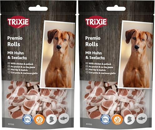 Trixie Premio Rolls Friandise pour Chien Poulet/Colin 75 g (Lot de 2)