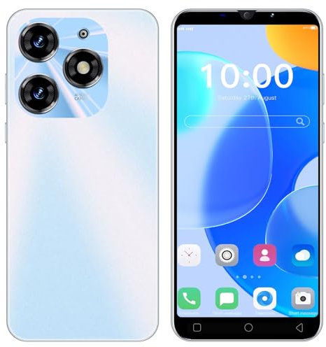 MTGud Smartphone Tagesangebot, 5,0 Zoll IPS Display, 16GB ROM, 128GB, erweiterbar, Android-Smartphone, Dual-SIM, 3000 mAh Akku für, Einfaches Mobiltelefon (SPark10Pro-Light Blue)