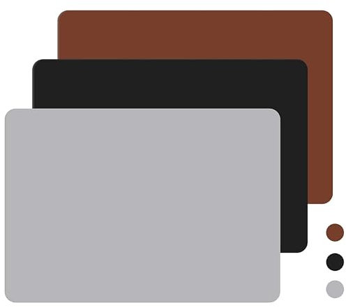 3 tappetini da forno in silicone, 30 x 40 cm, antiaderente, antiscivolo, resistente al calore, in silicone, per impasto, fondente, pizza, pane, pasticceria