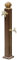 ZATTYDV Grifo de Columna para Exteriores, Estilo Retro, de latón, Independiente, para jardín, Vertical, Columna de Agua, Fuente para Patio