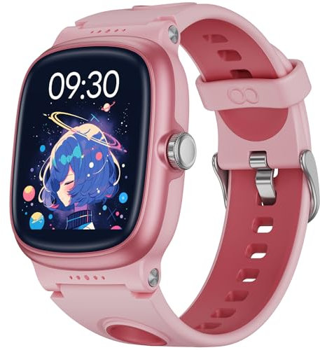 Smartwatch Kinder für Jungen und Mädchen, Fitnessuhr mit Herzfrequenz Schlafmonitor, IP68 Wasserdichte Aktivitäts Tracker Schrittzähler,19 Sportmodi,Wecker, Kinder Smartwatch Geschenke für 4-16 Jahre