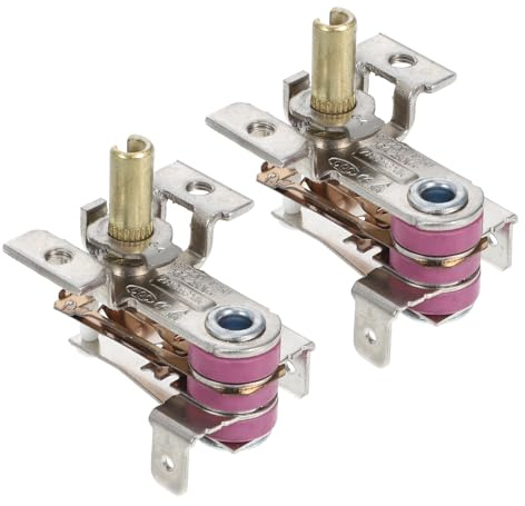 Toddmomy Termostato para Calentadores Eléctricos, Regulador de Temperatura Ajustable y Protección contra Sobrecalentamiento, 2 Piezas Color Aleatorio Estilo Aleatorio