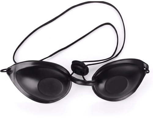 Occhiali Protettivi Solarium in Silicone, Occhialini Sicurezza per Beauty Clinic, Protezione Oculare Anti Luce, Design Trasparente Confortevole Leggero, per Estetista e Laser