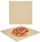 Mimiuo Pizzastein für Backofen und Gasgrill, Backen, Cordierit Quadratischer Pizzastein for Ooni, Grillen und Servieren Für Torten, Gebäck, Brot, Pizza, 33 × 33 cm