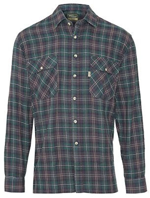 Champion Mens Country Killbeggan Casual Long Sleeve Shirt Olive L