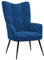 vidaXL Relaxsessel Fernsehsessel Polsterstuhl Polstersessel Relaxstuhl Sessel Stuhl Ohrensessel Loungesessel Armsessel Wohnzimmer Blau Samt