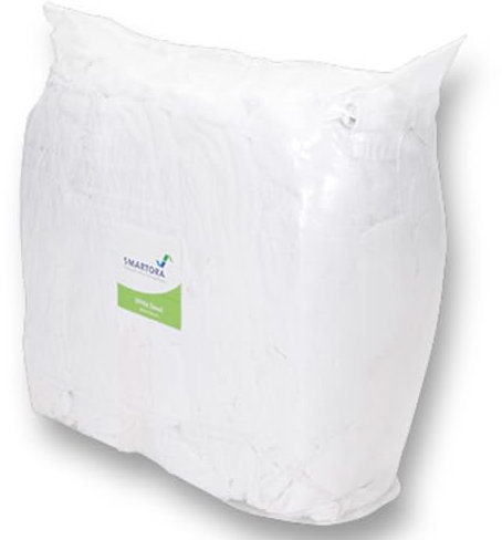 Aardvark Janitorial Supplies Premium White Terry Cloth Rags also Known as Turkish Towel Rag Wipers 8KG