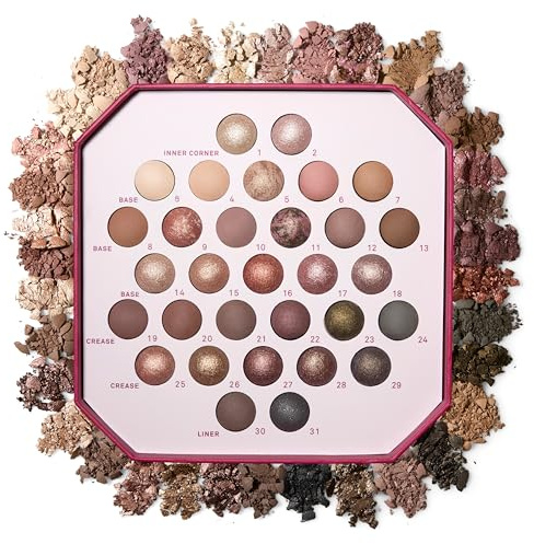 LAURA GELLER NEW YORK The Ultimate Palette Minimalism Maximized | Includes 31 Baked Eyeshadows in Classic and Marble with Matte & Shimmer Finishes