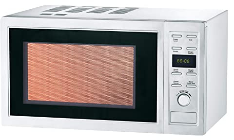 L2G - Forno a microonde professionale - 900 W - Interno ed esterno in acciaio inox - 9 modalità di cottura - Display digitale - Piatto rotante ⌀270 mm - 25 litri