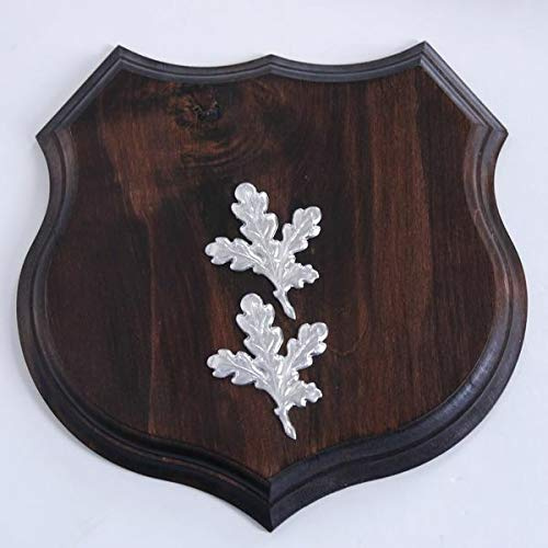 GTK - Geweihe & Trophäen KRUMHOLZ 1 x Plaque en Forme de trophée - AF 19 cm - avec Feuille de Couverture Simple en chêne