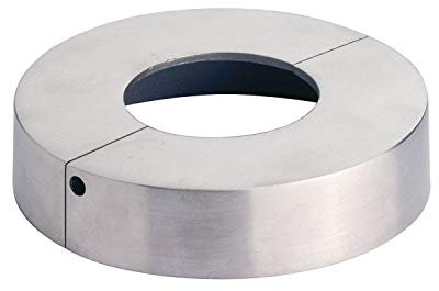 CROSO CN8000170 8000170 Abdeckrosette zweiteilig, ø 105 mm, Bohrung ø 43 mm, Edelstahl geschliffen V4A, Silber
