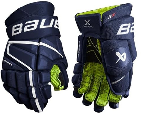 Bauer Vapor 3X Handschuhe Junior, Größe:11 Zoll, Farbe:Navy