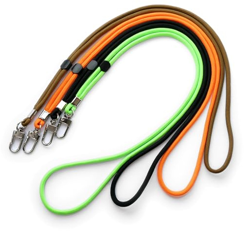 trage.band® halsband/bärrem med karbinhakar, 4 kontrastfärger