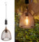 pearlstar Hängelampe mit Batterie, Batteriebetriebene Hängelampe mit 6 Stunden Timer, Outdoor Indoor Deckenleuchte Hängend Laterne Metall Kupfer Pendelleuchte für Patio Bar Hof Garten