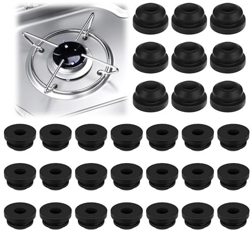 Smev e Thetford, 30 guide in gomma, piedini in gomma ruggine compatibili per supporti di pentole con aste da 5 mm, accessori per piano cottura camper