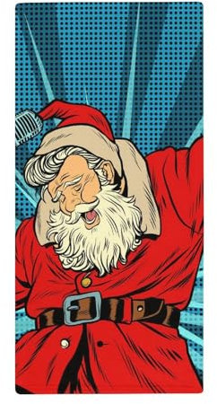 FZRTGOP Weihnachtsmann Handtücher Weich Saugfähig Handtuch Waschlappen Gästetücher Für Badezimmer Küche 73x35cm