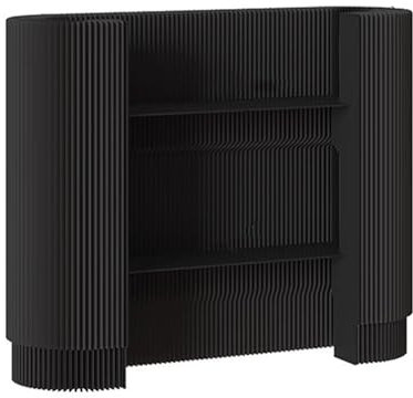 Rezeptionstheken Empfangstheke, Messetheke Stehpult mit 2-Fach Verstellbarer Ablage Moderner Verkaufstheke für Supermarkt Convenience Store Bekleidungsgeschäft (schwarz)