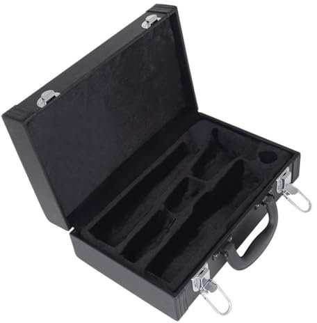 Levemolo Klarinettenbox Mit Gepolsterter Tasche Klarinetten-aufbewahrungsbehälter Box Für Klarinette Abdeckung Für Klarinettenkoffer Musikinstrumenten-zubehör Mit Vier Nägeln Am Boden