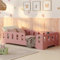 smartwood Bodenbett 120x200 Rosa - Montessori Kinderbett aus Holz mit FSC-Zertifikat TILA 2P mit Rausfallschutz & Lattenrost bis 300kg belastbar - Einfache Montage