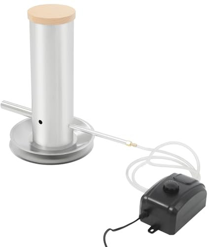 Kaltrauchgenerator mit Pumpe, Edelstahl Rauchgenerator für Räucherofen Elektrisch, Rauchgenerator zum Kalträuchern von Fisch, Fleisch, Käse