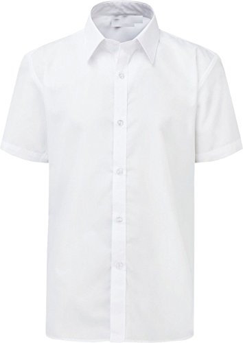 Mens Short Sleeve Shirt White 16 Collar