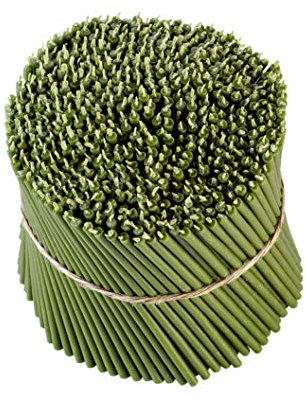 Danilovo Ritual Bienenwachs Kerzen (Grün) - Orthodoxe Kerzen für Gebet Tischdeko Hochzeit - Ungiftig, Ruß - Tropffrei, Lang, Nachhaltige Produkte, N120, Höhe: 16 cm, Ø 5,4 mm (100 stück)