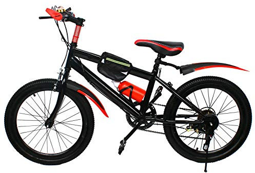 Aohuada City Fahrrad Kinderfahrrad Jungenfahrrad Citybike Cityrad Cityfahrrad Rad Bike 20 Zoll Kinder Jungen Jugend Doppelscheibenbremse Kohlenstoffstahl Rot