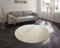 Hanse Home Teppich Fergus Rund Hochflor Wohnzimmer-Teppich Weich Flauschig Langflor Shaggy Flokati Skandi Design für Küche Flur oder Schlafzimmer Hoch-Tief Struktur Creme ø160 cm