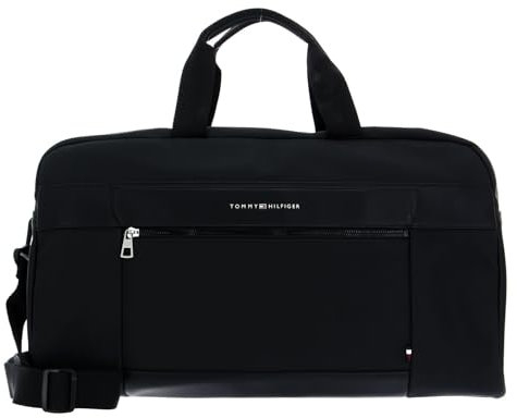Tommy Hilfiger Herren Weekender Reisetasche TH Casual Weekender Handgepäck, Schwarz (Black), Einheitsgröße