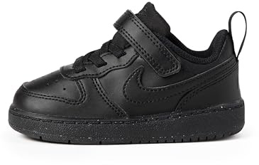 Nike Court Borough Low Recraft (TD) Young Athletes Shoe, Black/Black-Black, 17 EU