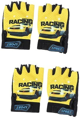 Toddmomy 2stücke Halbfinger Fahrradhandschuhe Für Mädchen Mit Coolem Automuster Atmungsaktive rutschfeste Wasserabweisende Handschuhe Für Radfahren Laufen Und Outdoor-aktivitäten