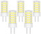 TRIJZHOU Lampadina alogena a LED GY6.35, 4 W, equivalente 40 W, 50 W, AC DC 12 V, attacco Bi-Pin, mini lampadina bianca fredda 6000 K, 5 pezzi