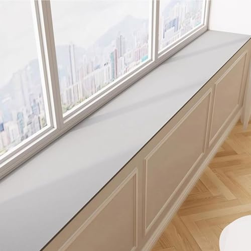ping bu Bay Window Mat for Windowsill,Water Absorbing Non-Slip Windowsill Mat Cabinet Pad Balcony Window Cushion Pads Protection Mats (20 * 200cm,Grey)
