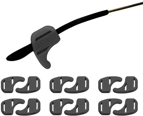 PATIKIL 6Pair Fascia Per Occhiali In Silicone anti-Scivolo Ganci Per Orecchie Morbidi Elastici Fascia Per Occhiali In Silicone Per Occhiali Da Sole Sport Studio Nero