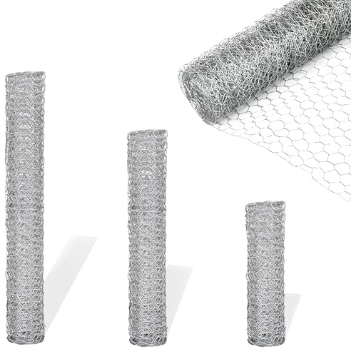 Garden Universe Chicken Wire Galvanised W 120cm x L 25m, 25mm (1) Hole Size Fence Aviary Rabbit Chicken W03-14.