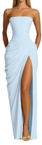 Vestido de Noche para Mujer, línea A, Hombros Descubiertos, Vestido de Dama de Honor, Elegante, Largo, Vestido de Fiesta, Bodycon Formal, Vestido de invitado de Boda, Vestido de graduación