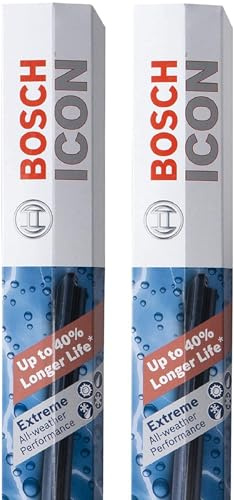 BOSCH 26A19A ICON Beam Wiper Blades - Driver and Passenger Side - Set of 2 Blades (26A & 19A)