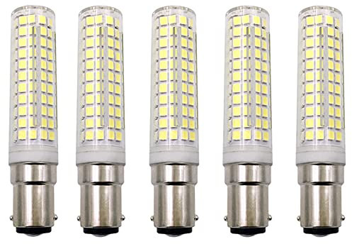 TPMAFF LED-Birnen, G9/E14/E12/E11/BA15D-Sockel, 12 W (entspricht 120 W) 800 LM Maisbirne, kein Stroboskop, 110 V/220 V AC, dimmbar, 3000 K und 6000 K (5er-Pack)
