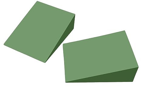 DLSIN Kniebeugen-Block, rutschfester Kniebeugenkeil, Kniebeugen-Keil für erhöhte Kniebeugen, leichter Yoga-Keil, Heimtrainingsgerät für Knie, über Zehen, Training, Fitness und Yoga, 9 x 6 x 3 cm