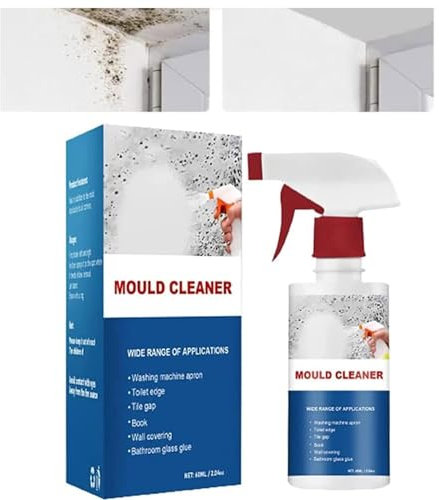 Lot de 2 déodorants anti-moisissures en spray pour décontamination - Puissant nettoyant multi-usages - Convient pour la cuisine et la salle de bain