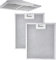 Range Hood Filters - Juego de 2 filtros de grasa metálicos para campanas extractoras, tamaño 320 x 260 x 9 mm. Filtro de grasa de malla metálica resistente para campana extractora.