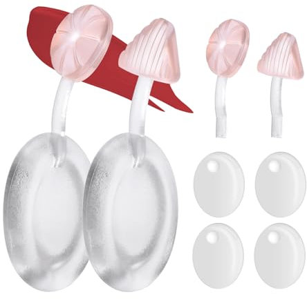 ATOMUS Lot de 4 mini pinceaux à lèvres amovibles en silicone pour baume à lèvres - Pinceaux applicateurs portables réutilisables en silicone pour rouge à lèvres, masque à lèvres