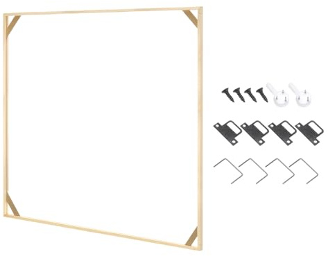 PATIKIL 35x35 inch Canvas Stretcher Bars, DIY Removable Wooden Splicing Canvas Frames Kit for Oil Paintings Poster Picture Photo, Arts Accessory, Paint by Numbers
