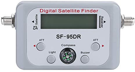 Finder de Signal de Satellite numérique SF95DR Réseau de Plats DirectV Portable Lightweight to Air Satellite System Tool Abs Material 13 x 6,5 x 2,3 cm