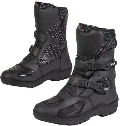 MOTOBLOUZ Bottes KRUGER SHORT EVO homme Homologué EN 13634 43 | renfort malléoles, renfort sélecteur