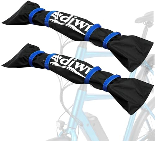 Adiwo 2PCS Funda Protectora para Manillar de Bicicleta, con Cierres de Velcro para Manillar de Bicicleta Funda Protección de Transporte Impermeabilización Accesorios