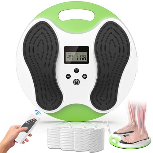 Nouveau 4-en-1 Stimulateur Circulatoire Rechargeable, Appareil Circulation Sanguine Jambes, Massage Pieds Stimulateur Circulatoire, Soulage la Douleur et la Fatigue des Pieds, Cadeau